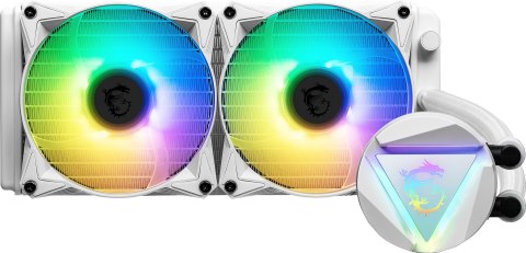 MSI MAG CoreLiquid 240R V2 Białe Kompletne Chłodzenie Wodne, ARGB - 240mm