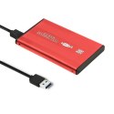 Obudowa zewnętrzna Qoltec do dysków HDD/SSD 2.5" SATA3/USB 3.0 (czerwona)