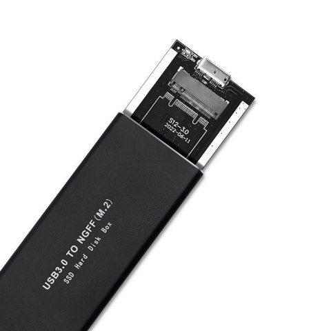 Qoltec Aluminiowa Obudowa | Kieszeń na dysk M.2 SSD | SATA | NGFF | USB 3.0 | Super speed 5Gb/s | 2TB | Czarny Qoltec Aluminiowa Obudowa | Kieszeń na dysk M.2 SSD | SATA | NGFF | USB 3.0 | Super speed 5Gb/s | 2TB | Czarny
