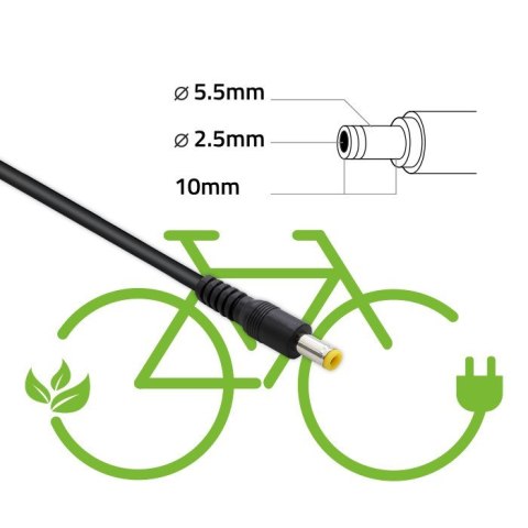 Qoltec Ładowarka do baterii roweru elektrycznego 36V | 42V | 2A | 5.5*2.5 Qoltec Ładowarka do baterii roweru elektrycznego 36V | 42V | 2A | 5.5*2.5
