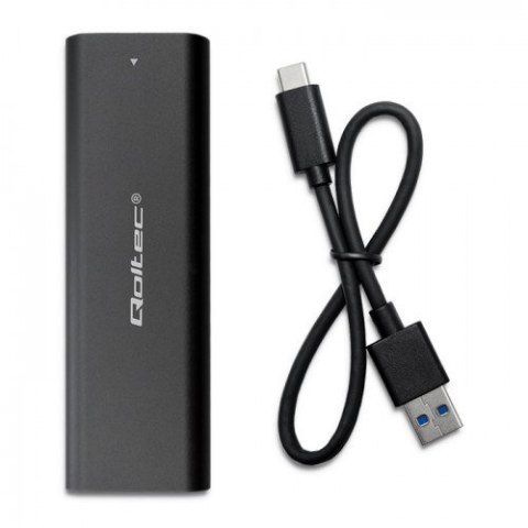 Qoltec Obudowa | kieszeń do dysków M.2 SATA SSD | NGFF | USB typ C Qoltec Obudowa | kieszeń do dysków M.2 SATA SSD | NGFF | USB typ C