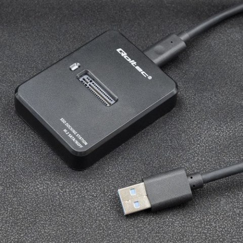 Qoltec Stacja dokująca dysków SSD M.2 SATA | NGFF | USB 3.1 Qoltec Stacja dokująca dysków SSD M.2 SATA | NGFF | USB 3.1