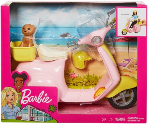 Barbie Skuter ze szczeniaczkiem FRP56 MATTEL p2 Barbie Skuter ze szczeniaczkiem FRP56 MATTEL p2