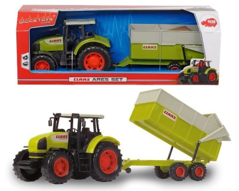Traktor CLAAS Ares z przyczepką 57cm Dickie Traktor CLAAS Ares z przyczepką 57cm Dickie