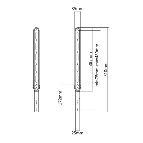 Uchwyt na soundbar do TV Maclean, max 15kg, MC-912 Uchwyt na soundbar do TV Maclean, max 15kg, MC-912