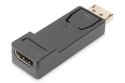 Adapter DP/HDMI A M/Ż czarny Displayport 1080p 60Hz FHD