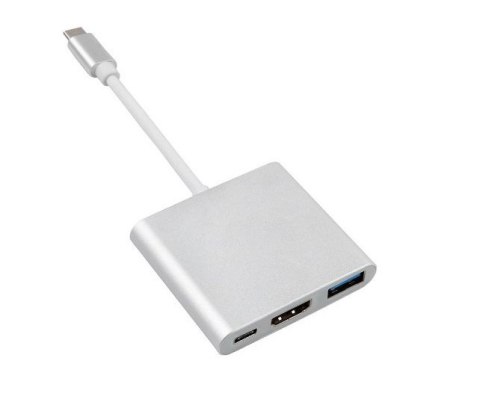 Adapter HUB USB Type-C - HDMI / USB 3.0 / USB-C / PD Maclean, 4K*2K@30Hz , HDCP 2.2, DP ALT, aluminiowa obudowa, MCTV-840 Adapter HUB USB Type-C - HDMI / USB 3.0 / USB-C / PD Maclean, 4K*2K@30Hz , HDCP 2.2, DP ALT, aluminiowa obudowa, MCTV-840