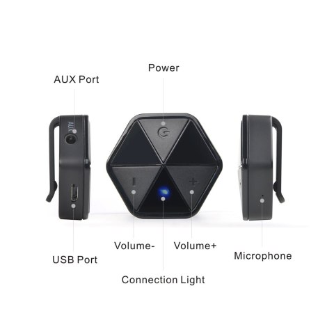 Adapter bluetooth odbiornik z klipsem Audiocore, HSP, HFP, A2DP, AVRCP, AC815 Adapter bluetooth odbiornik z klipsem Audiocore, HSP, HFP, A2DP, AVRCP, AC815