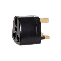 Adapter gniazdo EU na wtyk UK Maclean, czarny, MCE154