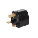 Adapter gniazdo EU na wtyk UK Maclean, czarny, MCE154