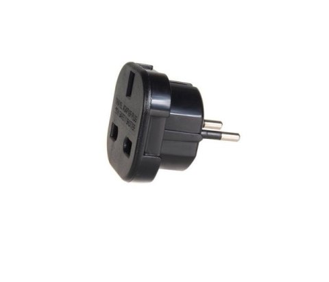 Adapter gniazdo UK Maclean, na wtyk EU, czarny, MCE72 Adapter gniazdo UK Maclean, na wtyk EU, czarny, MCE72