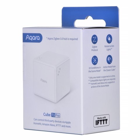 Aqara Cube T1 Pro | Kostka sterująca | Kontroler, Zigbee, Biała, CTP-R01 Aqara Cube T1 Pro | Kostka sterująca | Kontroler, Zigbee, Biała, CTP-R01