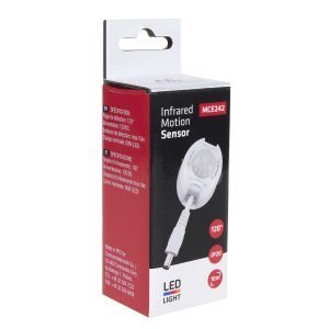 Czujnik ruchu PIR Maclean, na podczerwień, do taśm LEDowych, 12V DC, max. 60W, MCE242 Czujnik ruchu PIR Maclean, na podczerwień, do taśm LEDowych, 12V DC, max. 60W, MCE242