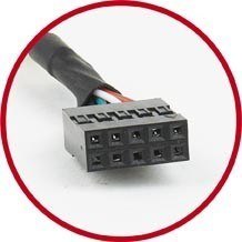Gniazdo, śledź Gembird CC-USB-RECEPTACLE do obudowy 2x USB 2.0 Gniazdo, śledź Gembird CC-USB-RECEPTACLE do obudowy 2x USB 2.0