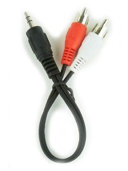 KABEL AUDIO 3.5MM TO 2RCA 0.2M CCA-458/0.2 GEMBIRD