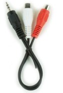 KABEL AUDIO 3.5MM TO 2RCA SOCKET CCA-406 GEMBIRD