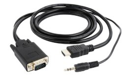 KABEL HDMI-VGA +3.5MM 3M A-HDMI-VGA-03-10 GEMBIRD