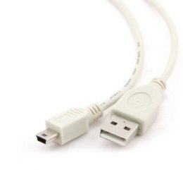 KABEL USB2 AM-MINI 0.9M WHITE CC-USB2-AM5P-3 GEMBIRD