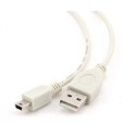 KABEL USB2 AM-MINI 0.9M WHITE CC-USB2-AM5P-3 GEMBIRD