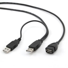 KABEL USB2 DUAL EXTENSION AMAF 0.9M CCP-USB22-AMAF-3 GEMBIRD