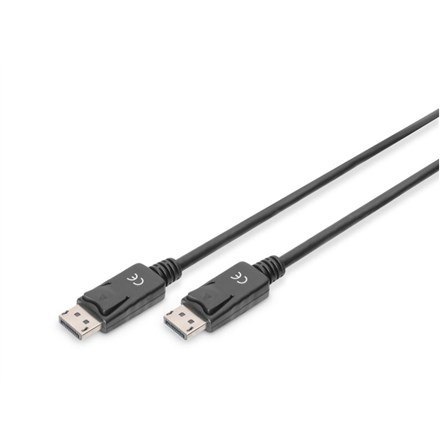 Kabel DP/DP M/M z zatrzaskami czarny 2m DisplayPort 4K 60Hz UHD Kabel DP/DP M/M z zatrzaskami czarny 2m DisplayPort 4K 60Hz UHD