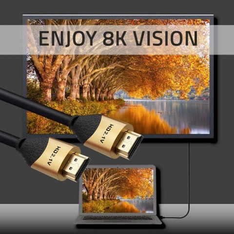 Kabel HDMI M/M, v2.1 Ultra high speed 8K Qoltec (2m) Kabel HDMI M/M, v2.1 Ultra high speed 8K Qoltec (2m)