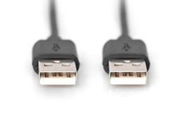 Kabel USB A/USB A M/M czarny 3m USB 2.0 HighSpeed