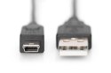 Kabel USB A/miniUSB B (5pin) M/M "Canon" cz. 1,8m USB 2.0 HighSpeed