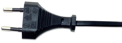 Kabel Zasilający Audio Ósemka Euro na C7 1,8m Czarny