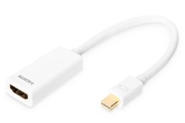 Kabel miniDP/HDMI A M/Ż biały 0,15m Displayport 1080p 60Hz FHD