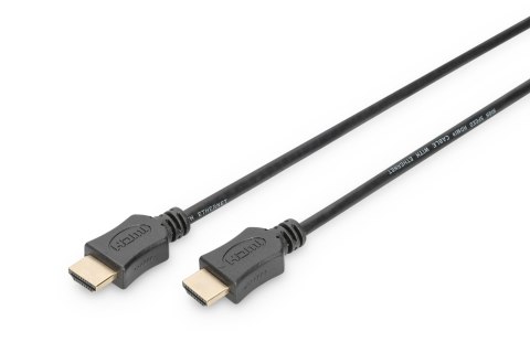 Kabel połączeniowy HDMI 1.4 High Speed Ethernet 1080p60Hz FHD HDMI A/HDMI A M/M czarny 3m