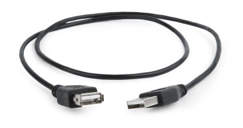 Kabel przedłużacz USB 2.0 Gembird AM-AF 0,75 m (czarny)