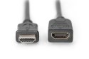 Kabel przedłużający HDMI 1.4 High Speed Ethernet 1080p60Hz FHD HDMI A/HDMI A M/Ż czarny 2m