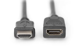 Kabel przedłużający HDMI 1.4 High Speed Ethernet 1080p60Hz FHD HDMI A/HDMI A M/Ż czarny 2m