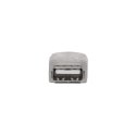 PRZEDŁUŻACZ USB 2.0 A-A M/F 3M SREBRNY