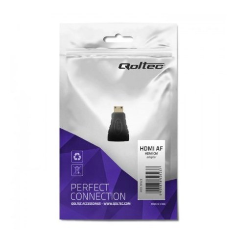 Qoltec Adapter HDMI A żeńska | Mini HDMI C męska Qoltec Adapter HDMI A żeńska | Mini HDMI C męska