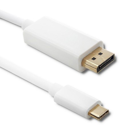 Qoltec DisplayPort Alternate mode | USB 3.1 typ C męski | DisplayPort męski | 5K | 2m Qoltec DisplayPort Alternate mode | USB 3.1 typ C męski | DisplayPort męski | 5K | 2m