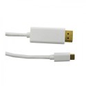 Qoltec DisplayPort Alternate mode | USB 3.1 typ C męski | Displayport męski | 5K | 1m