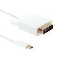 Qoltec Kabel USB 3.1 typ C męski/ DVI męski | 4K | Alternate mode | 2m