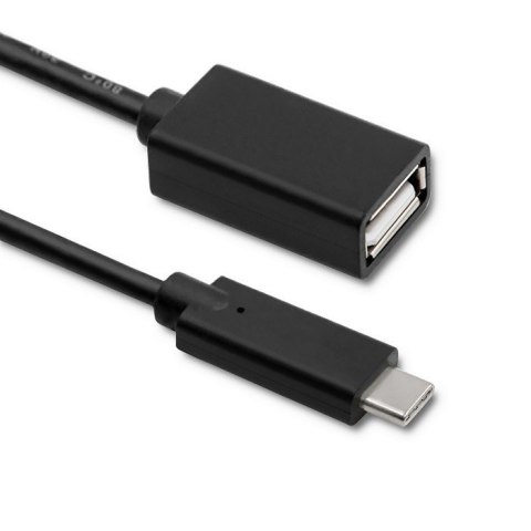 Qoltec Kabel USB 3.1 typ C męski | USB 2.0 typ A żeński | 0.25m Qoltec Kabel USB 3.1 typ C męski | USB 2.0 typ A żeński | 0.25m