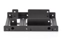 Ramka montażowa/Adapter SSD/HDD 2x 2.5" do 3.5"(ATA, SATA, SSD) metalowa ,zestaw, czarna