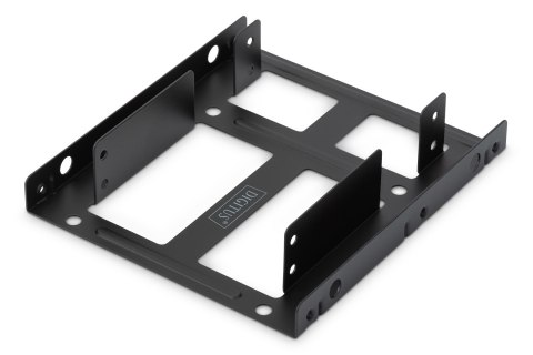 Ramka montażowa/Adapter SSD/HDD 2x 2.5" do 3.5"(ATA, SATA, SSD) metalowa ,zestaw, czarna Ramka montażowa/Adapter SSD/HDD 2x 2.5" do 3.5"(ATA, SATA, SSD) metalowa ,zestaw, czarna