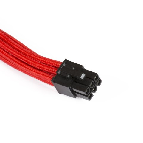 Rozszerzenie PCIe PHANTEKS 6+2-Pin 50cm - w oplocie czarny/czerwony Rozszerzenie PCIe PHANTEKS 6+2-Pin 50cm - w oplocie czarny/czerwony