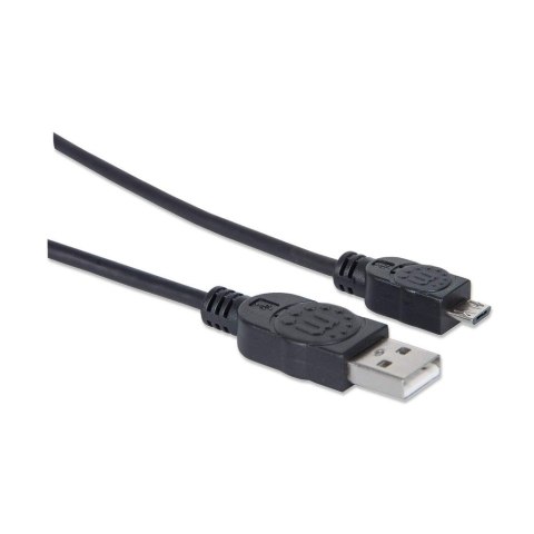KABEL USB A-MicroB M/M 1,8M USB2.0 Hi-Speed czarny KABEL USB A-MicroB M/M 1,8M USB2.0 Hi-Speed czarny