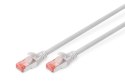 Kabel krosowy (patch cord) RJ45-RJ45, kat.6, S/FTP, AWG 27/7, LSOH, 1.5m, szary