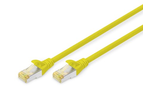 Kabel krosowy (patch cord) RJ45-RJ45, kat.6A, S/FTP, AWG 26/7, LSOH, 1m, żółty