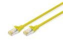 Kabel krosowy (patch cord) RJ45-RJ45, kat.6A, S/FTP, AWG 26/7, LSOH, 1m, żółty