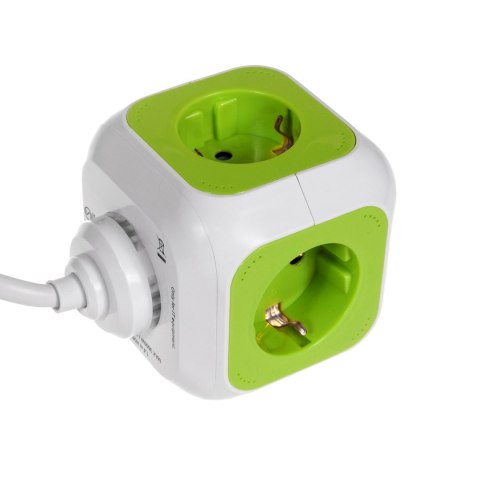 MagicCube poczwórne gniazdko prądowe, 2 wejścia usb 1,4m GreenBlue GB118G wersja niemiecka MagicCube poczwórne gniazdko prądowe, 2 wejścia usb 1,4m GreenBlue GB118G wersja niemiecka