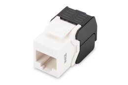 Moduł (gniazdo) keystone RJ45 (8P8C) kat.5e, UTP,nieekranowany, beznarzędziowy, biały