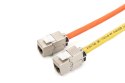 Moduł (gniazdo) keystone RJ45 (8P8C) kat.6A, STP,ekranowany, beznarzędziowy, stalowy, opaska czarna